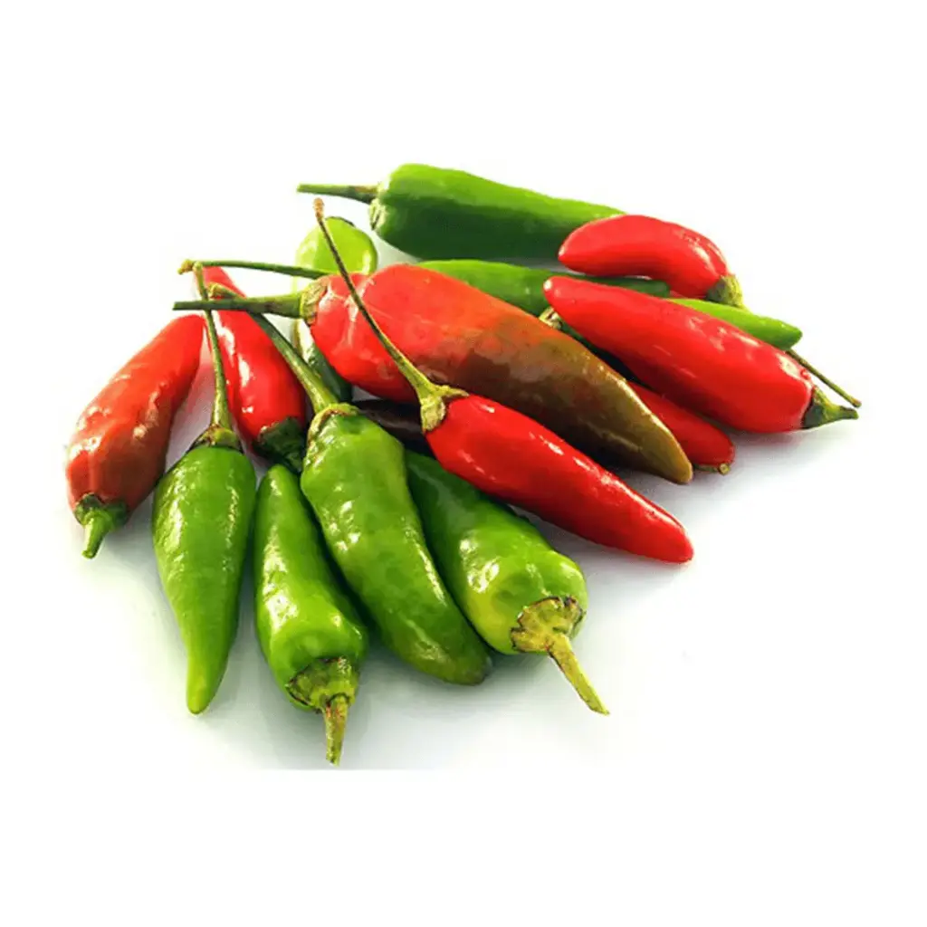 Ají rojo o verde cajas aprox 22-25lbs