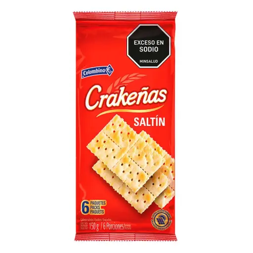 [PST31466] GALLETA DE SODA CRAKEÑAS SALTIN COLOMBINA 187.5G