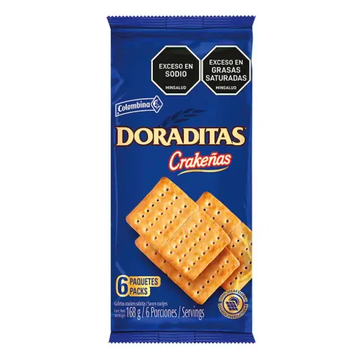 [PST31468] GALLETA DE SODA DORADITAS COLOMBINA 168G
